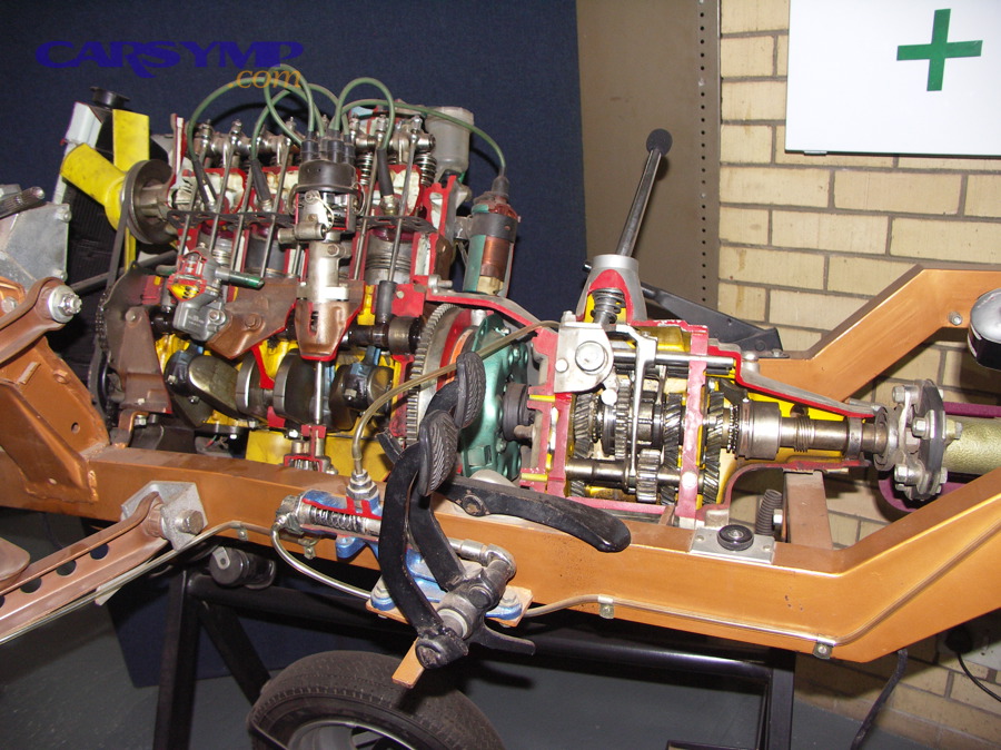 Engine and Gearbox cutaway 001