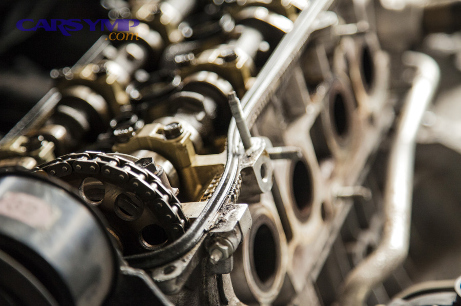 Engine block close-up