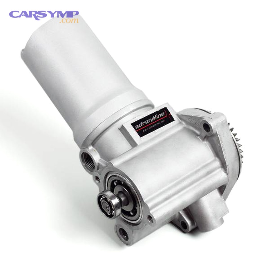 Pressure gauge and temperature monitoring equipment on industrial pump