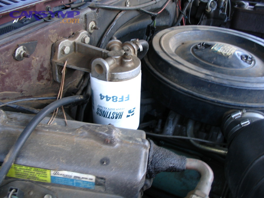 Fuel filter component used to protect fuel system and fuel pump