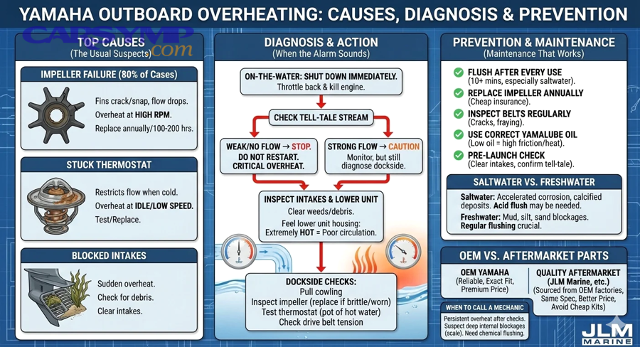 How do you check thermostat function and coolant flow without guessing?