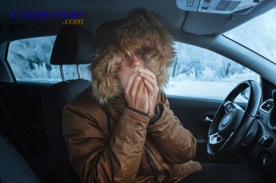 Heater core and HVAC case exploded view diagram