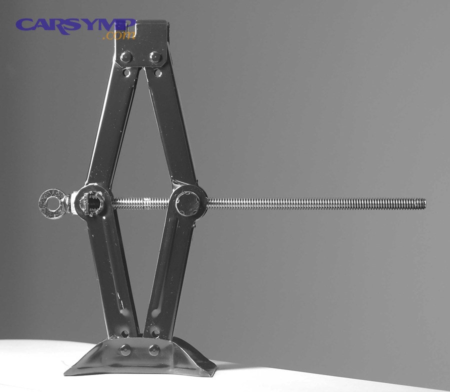 Screw jack mechanism used for lifting a car