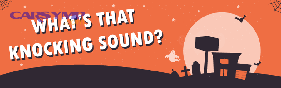 Engine knocking and detonation diagram showing combustion chamber and flame fronts