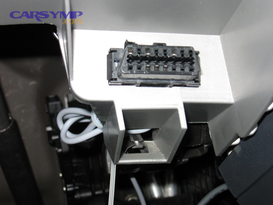 OBD-II diagnostic connector under dashboard