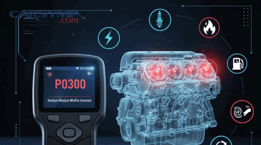 Is it safe to drive with a P0300–P0308 misfire code?