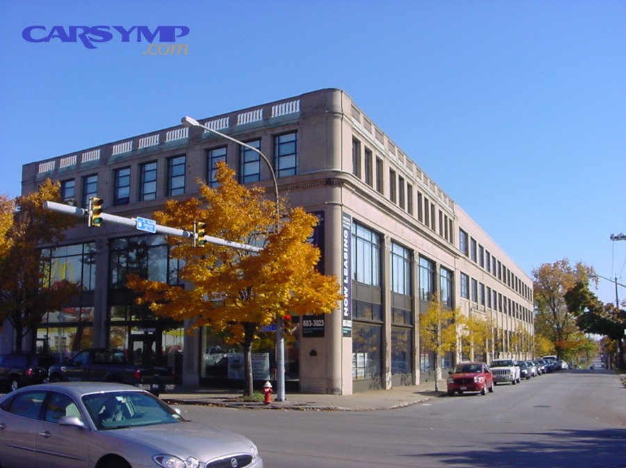 Automobile showroom where purchase terms and documents are finalized