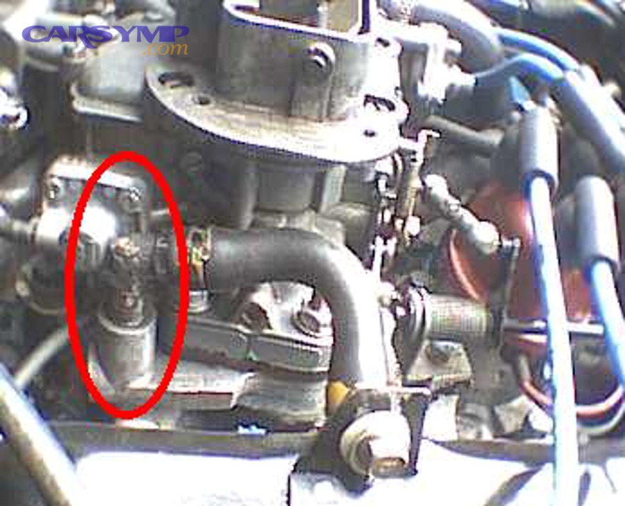 PCV valve installed near a valve cover connection point