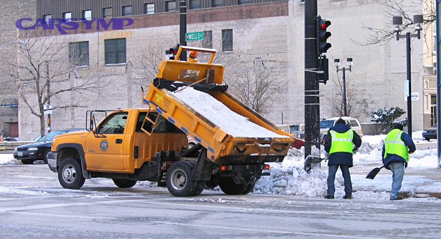 Salt truck Milwaukee