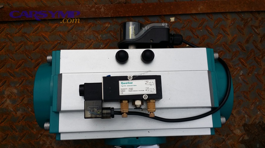 Solenoid valve example similar in concept to EVAP purge and vent solenoids used for sealing and flow control