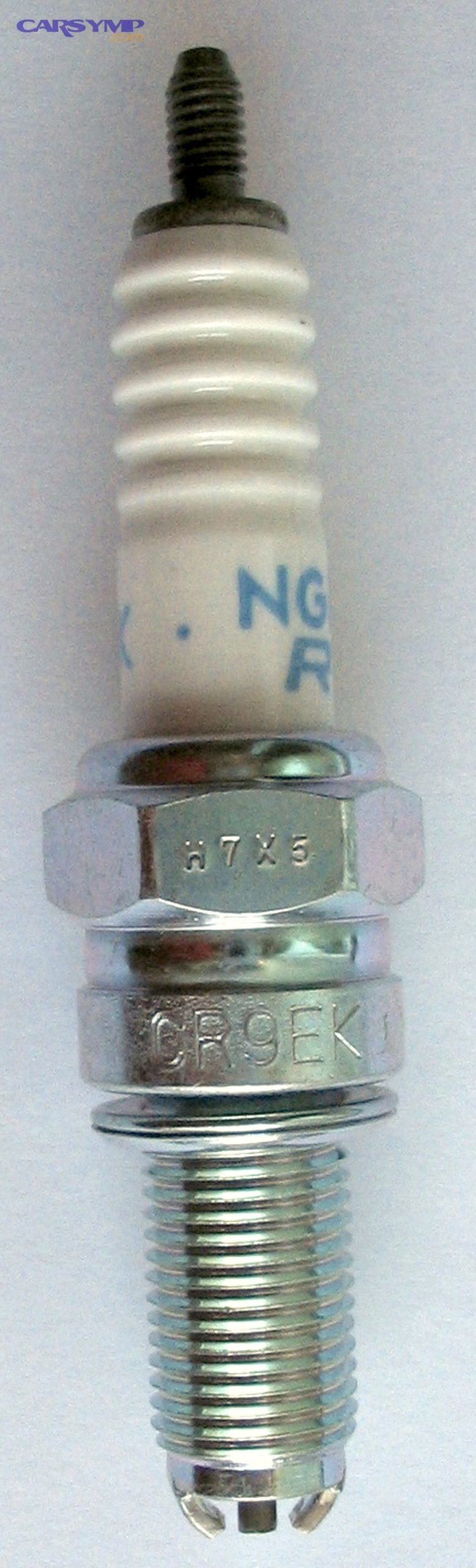 Spark plug close-up used when diagnosing ignition-related misfires