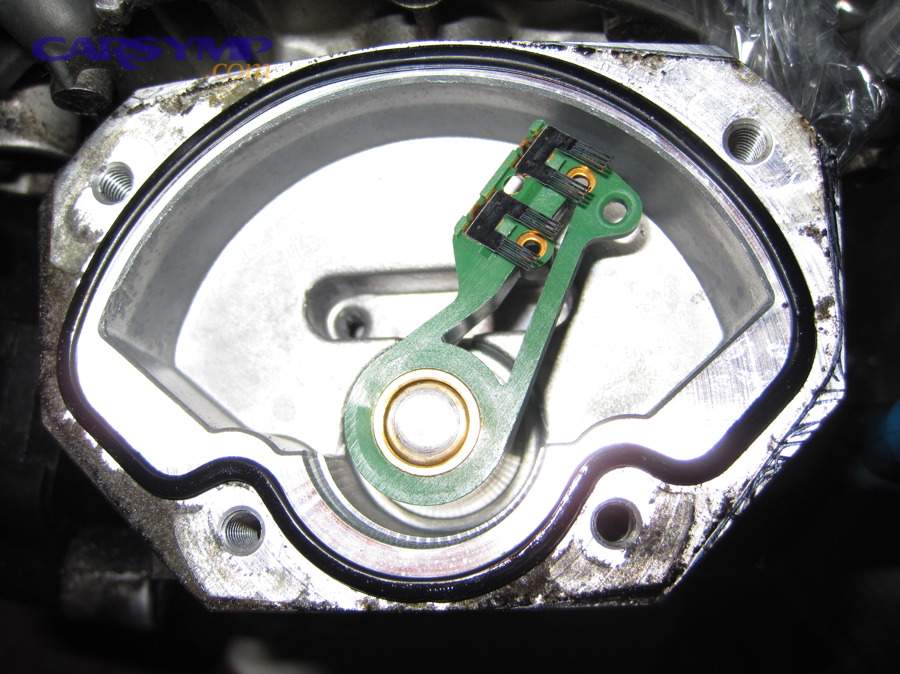 Throttle position sensor internal potentiometer view