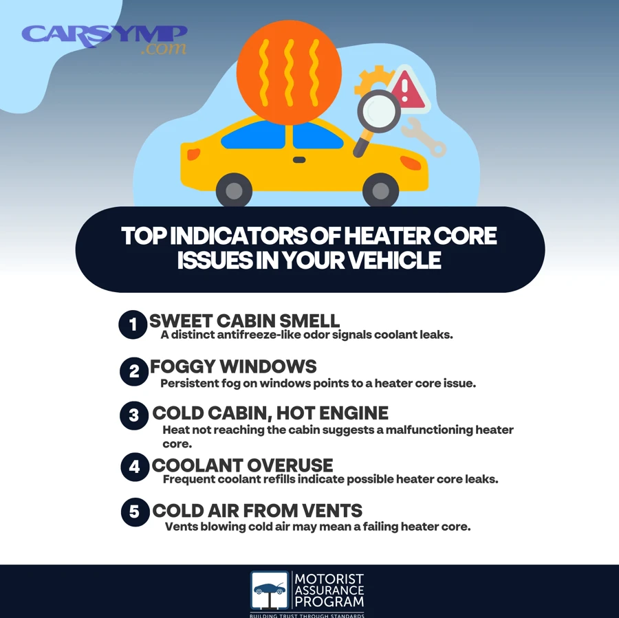Automotive thermostat part related to no heat causes