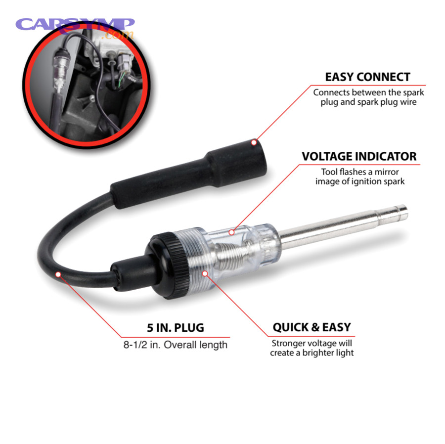 How do you perform a spark test step-by-step on a modern car?