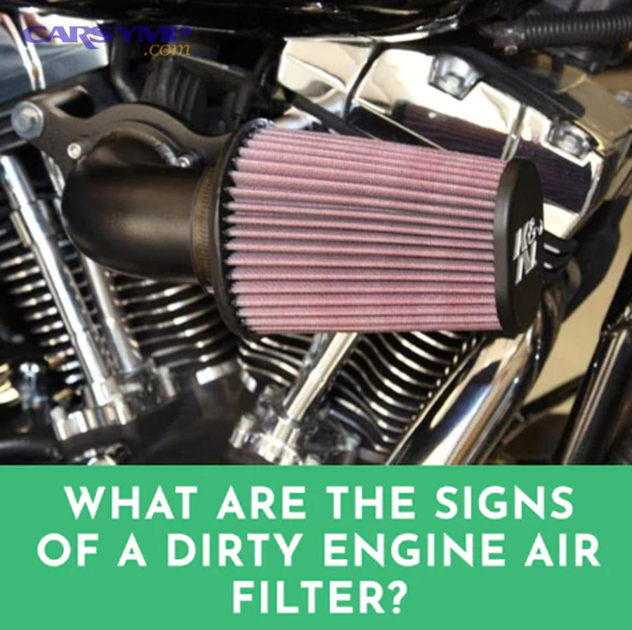 Replacing an engine air filter during maintenance