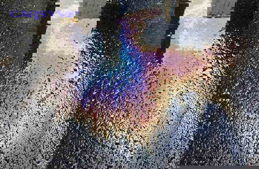 Leak colour guide showing fluid types and what to do