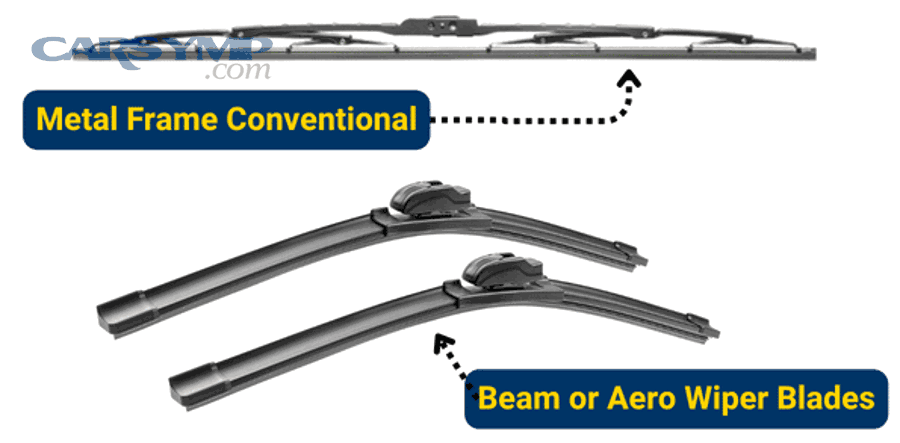 windshield wiper in action clearing rain water