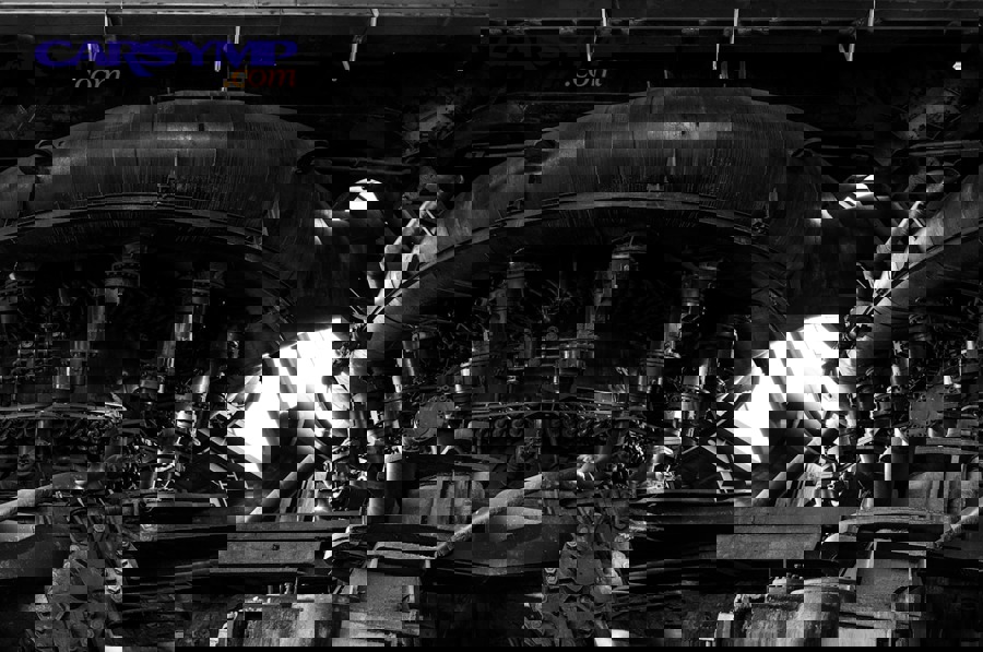 Steam and heat near engine bay illustration photo