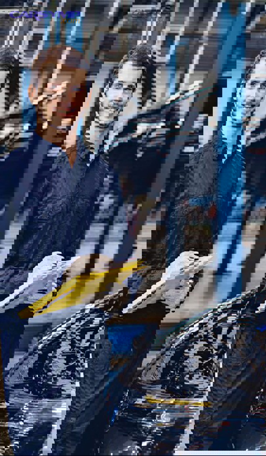 Mechanic at work (useful for illustrating labor time differences by job family)