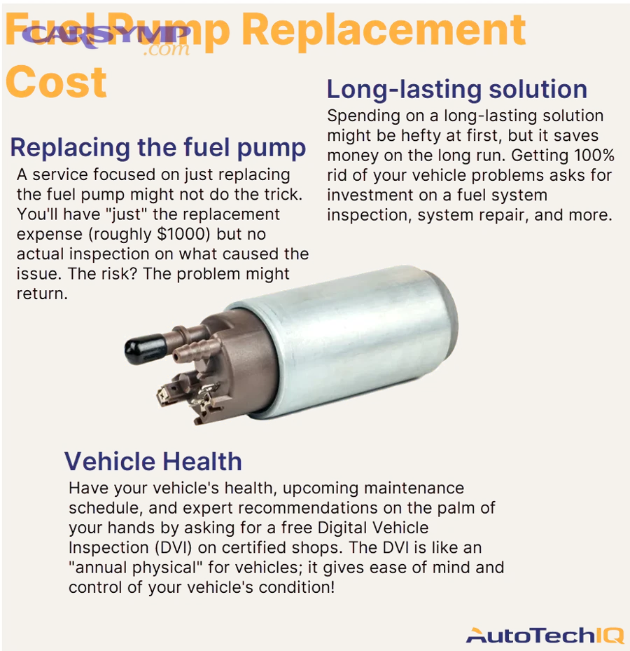 How can you prevent fuel pump failure and avoid an expensive replacement bill?