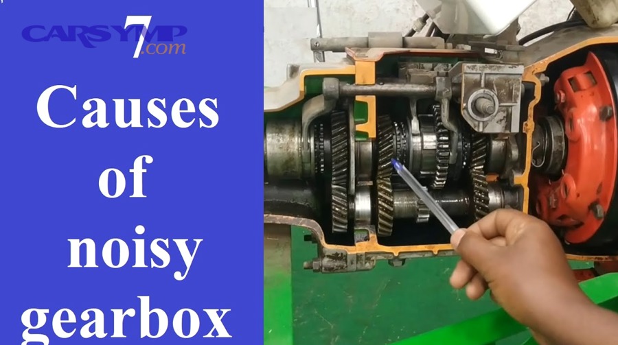 Does pressing the clutch pedal change the noise (yes/no), and what does each result mean?