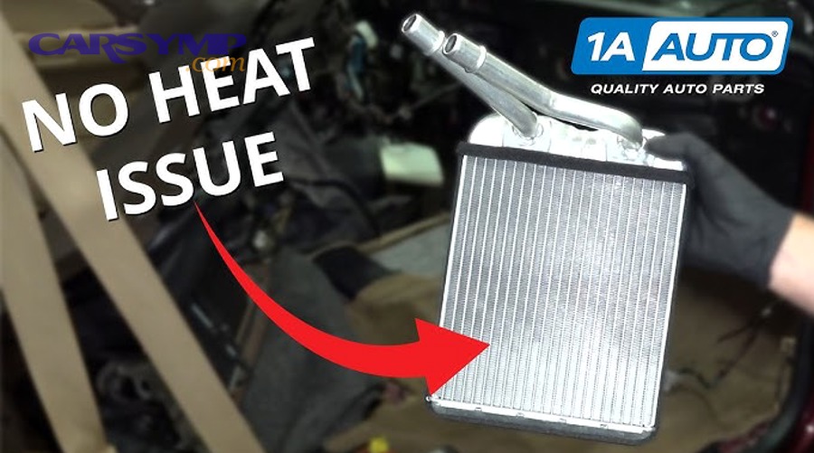 Heater core and coolant hose routing diagram