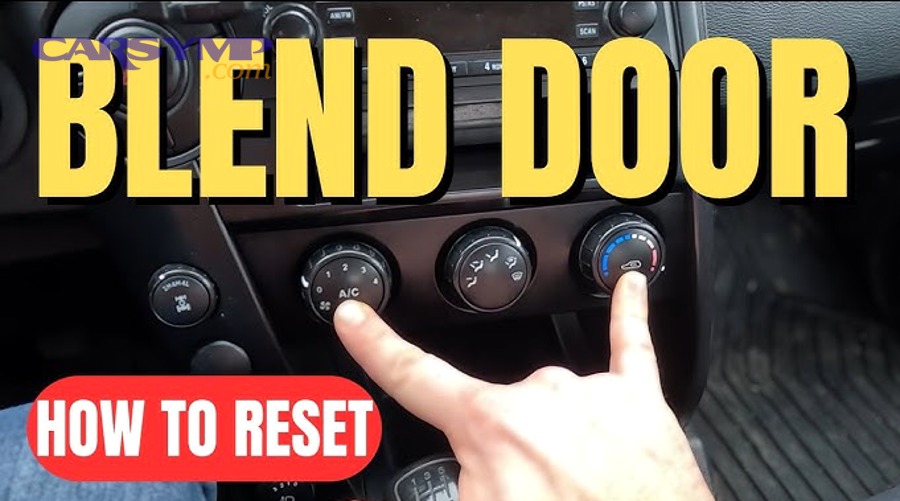 HVAC blend door actuator location under dashboard