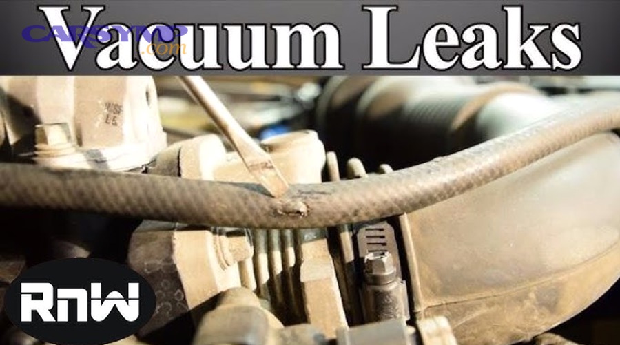 PCV valve and hose system that can contribute to vacuum leaks