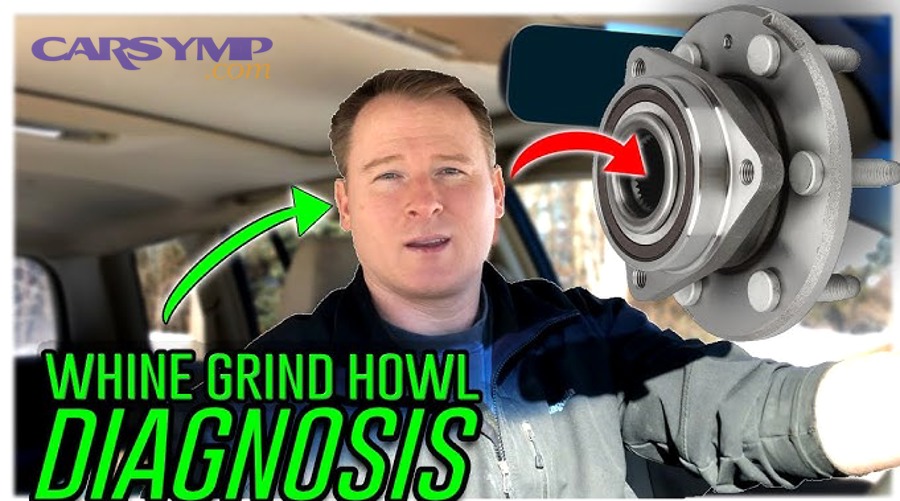 Close-up of tire tread with cupping that may produce road hum