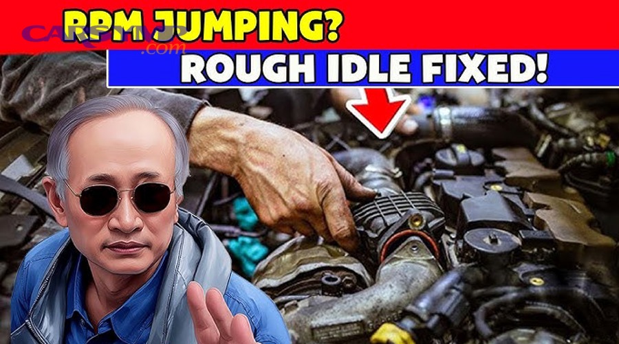 Jumper cables connected for jump start
