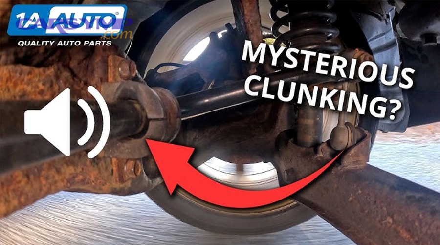 Sway bar and suspension linkage on a MacPherson strut front suspension