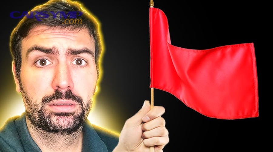 Phishing concept image showing scam warning signs