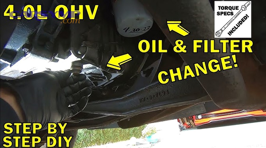 Spin-on oil filter showing sealing gasket area