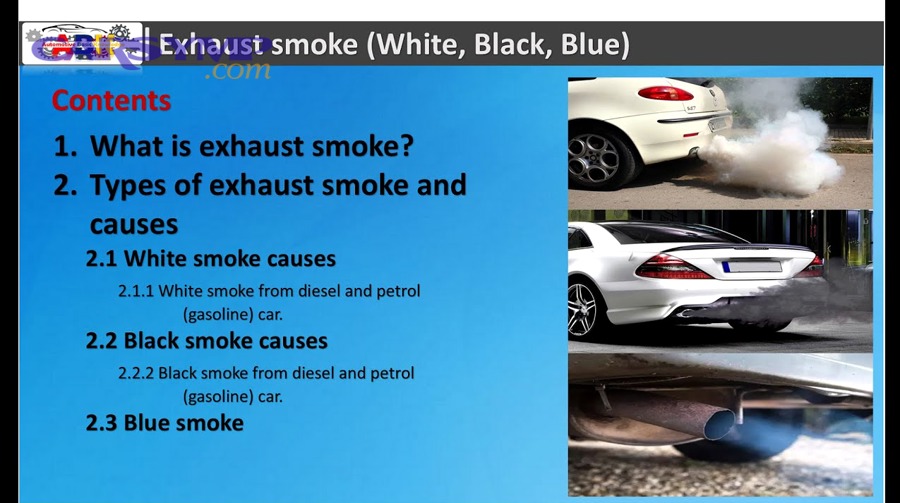 What rare but serious problems can mimic blue/white/black smoke?