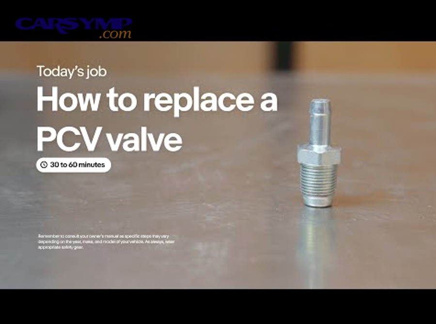 Thumbnail image showing a PCV valve replacement video title