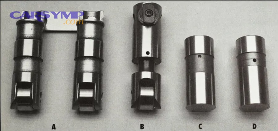 Polyurethane motor mount kit example with brackets and hardware laid out