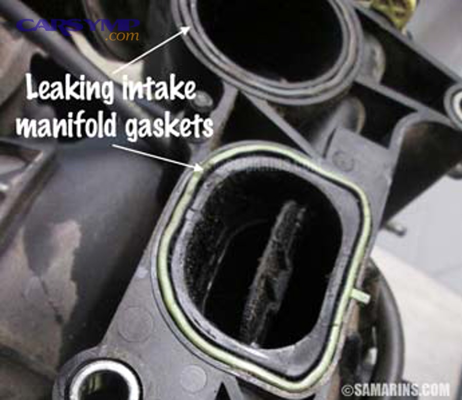 Leaking intake manifold gasket surface