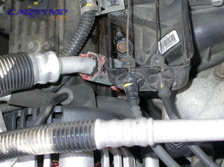 Engine coolant temperature sensor (ECT) installed in engine coolant passage