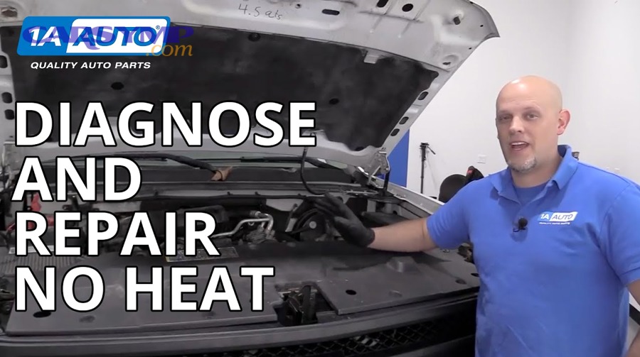 Blend door actuator and HVAC case location diagram