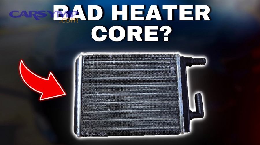 Garden hose used for careful backflushing heater core