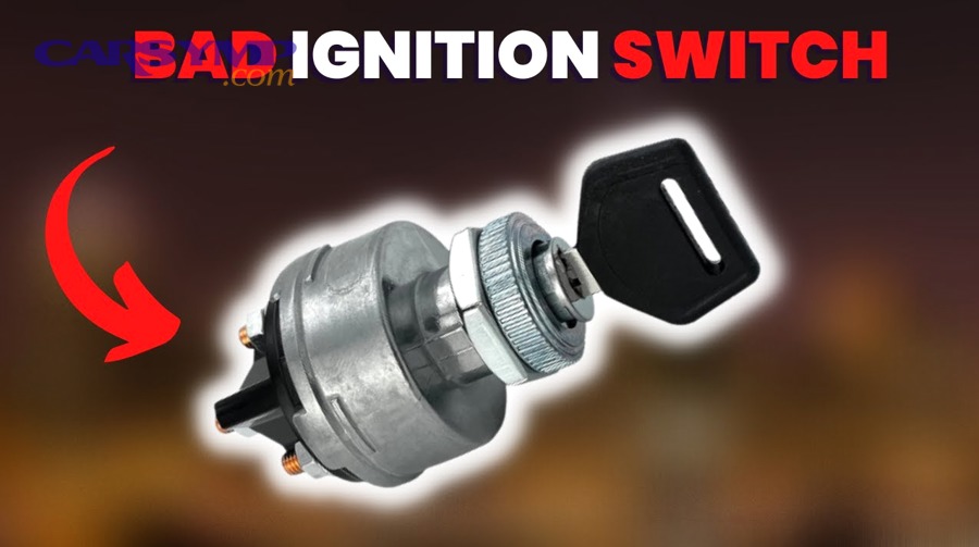 Steering column area where ignition components are located