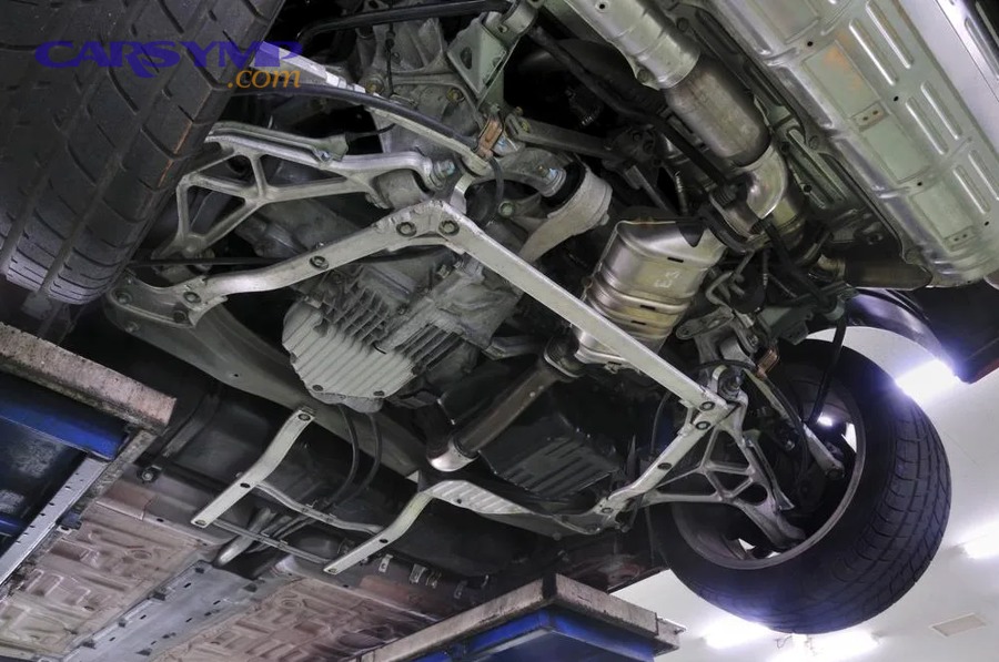 Torque wrench used to tighten oil pan bolts correctly during gasket replacement