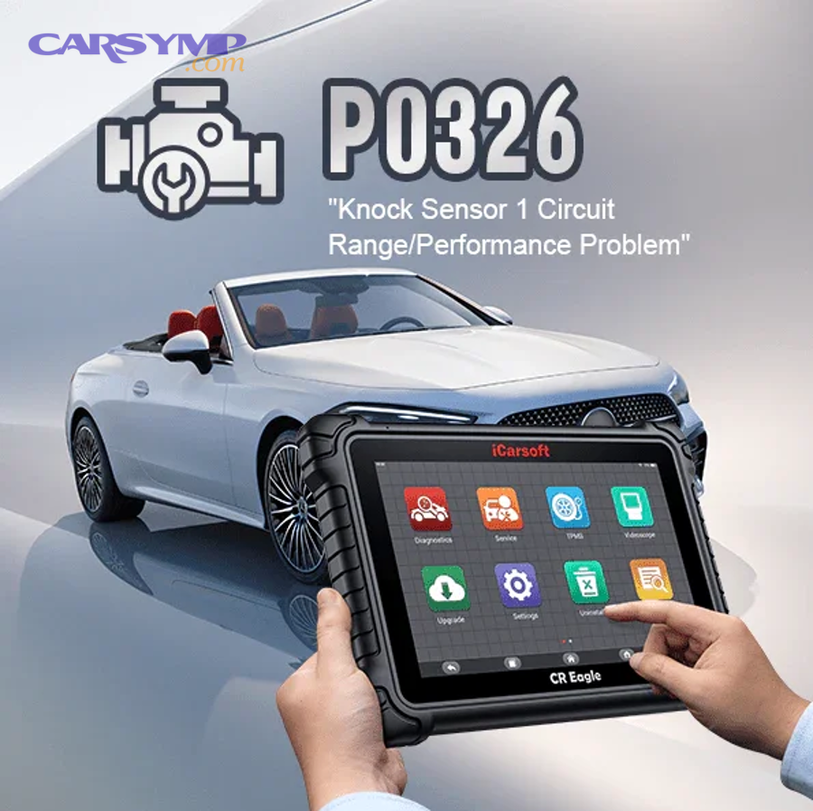 Diagram of an engine knock control system including knock sensor and control unit