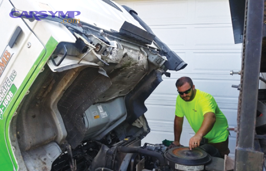 Engine crankcase opened during teardown showing internal engine structure