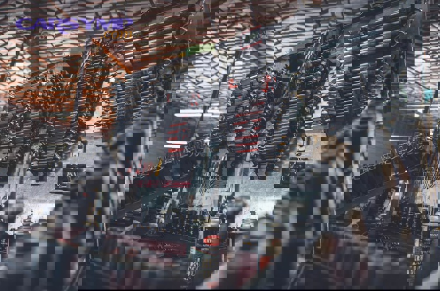 exhaust resonator component close-up view