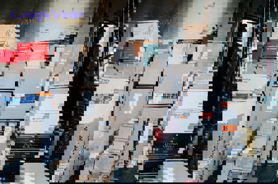 Climate-controlled storage facility interior showing temperature and humidity control systems