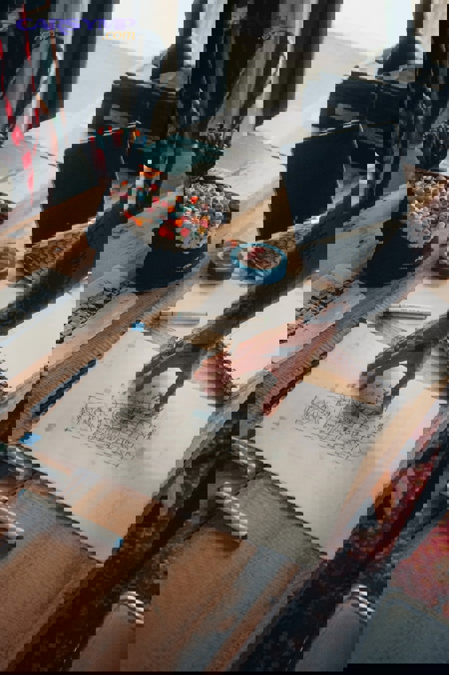 modern car engine bay showing complex cooling system components