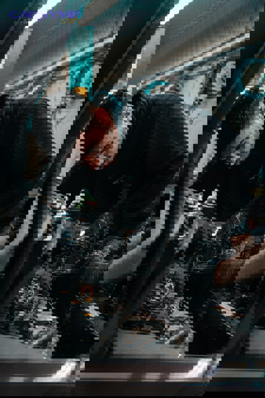 Comparison of new and worn brake pads showing material difference