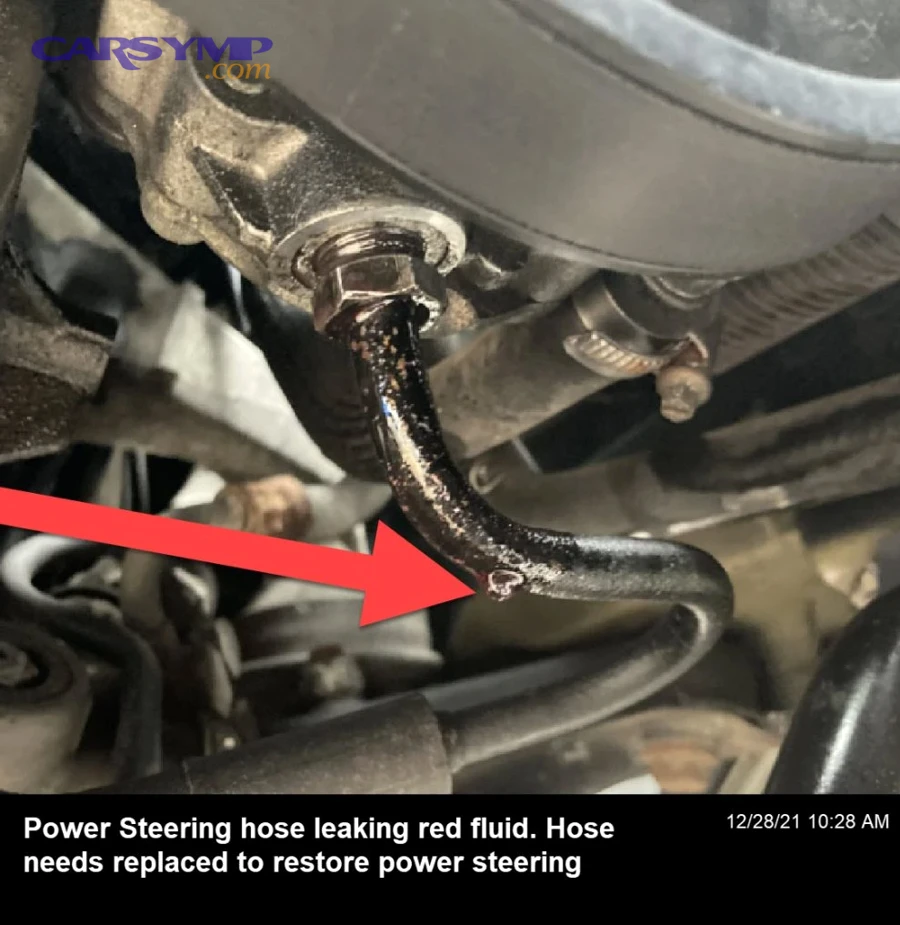 power steering fluid leak 1