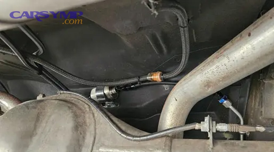 Used car engine air filter element showing dirt buildup